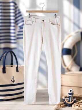 Gap Factory White True Skinny Jeans Stretch Mid Rise Size 10/30R Cotton
